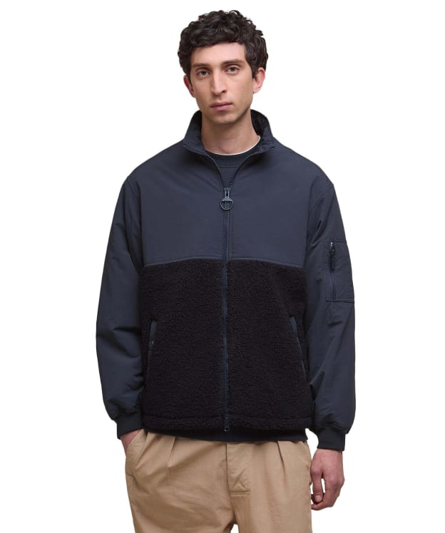 Men's Barbour Reel Hybrid Fleece Jacket - Thyme