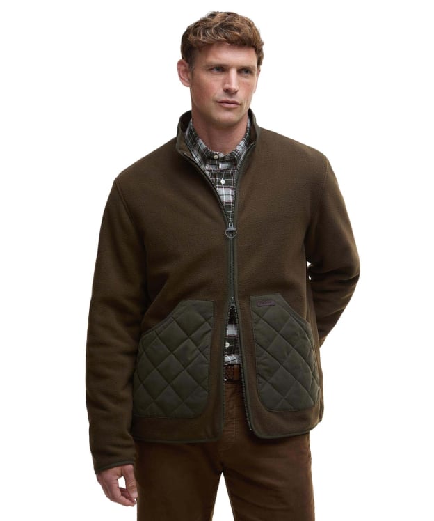 Men's Barbour Lowich Fleece Jacket - Olive