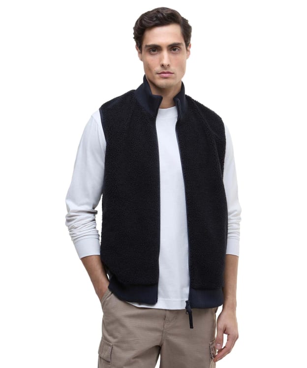 Men's Barbour International Ryefeld Fleece Gilet - Dark Navy