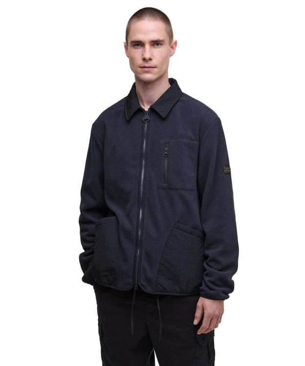 Men's Barbour International Albby Microfleece Overshirt - Dark Navy