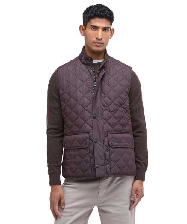 Men's Barbour New Lowerdale Quilted Gilet - Black Oak