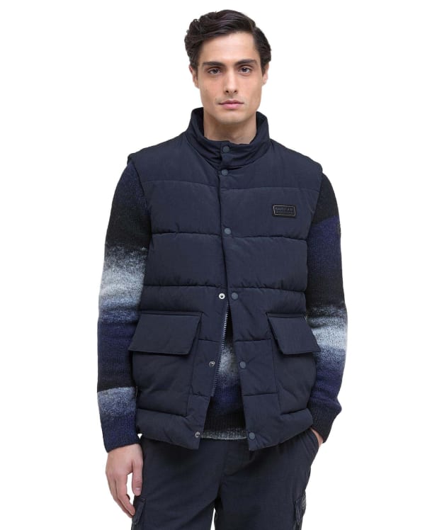 Men's Barbour International Morville Puffer Gilet - Dark Navy