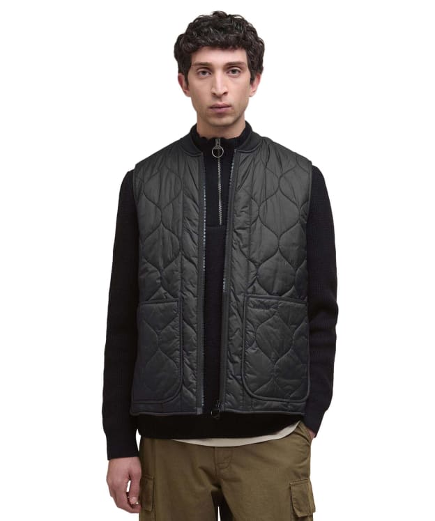 Men's Barbour Re-Engineered Utility Liddesdale Quilted Gilet - Black