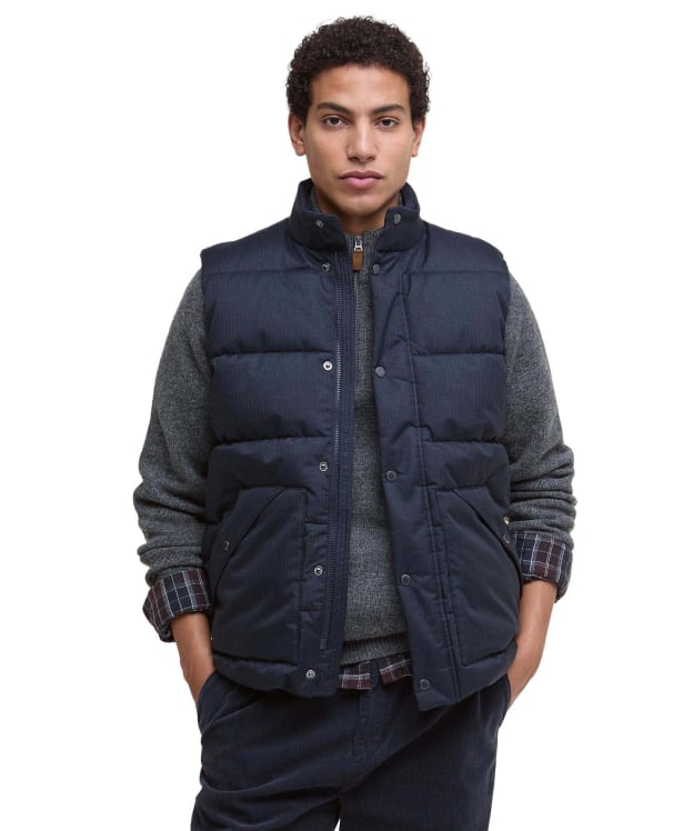 Men's Barbour Brampton Puffer Gilet - Dark Navy / Midnight