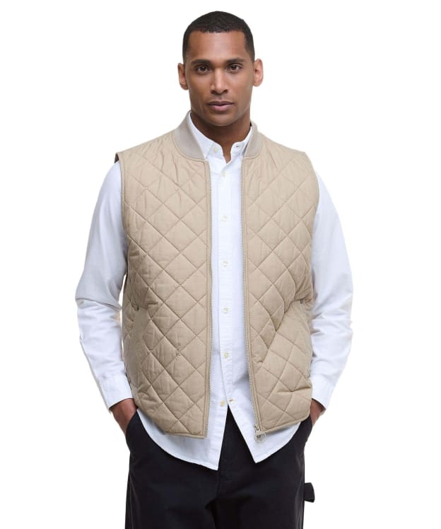Men's Barbour Tyneport Quilted Gilet - Washed Stone