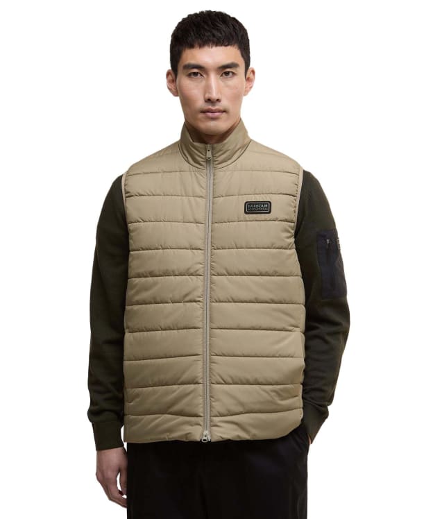 Men's Barbour International Aldon Quilted Gilet - Brindle