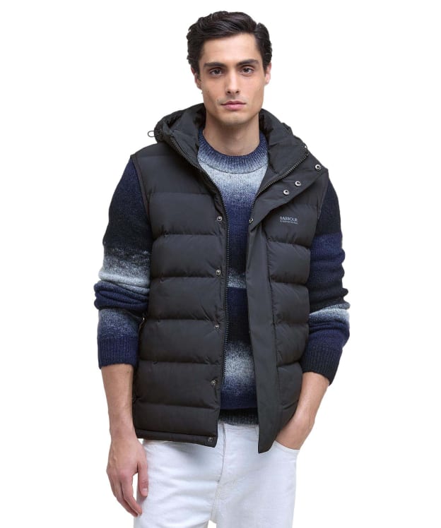 Men's Barbour International Padley Puffer Gilet - Black