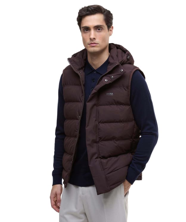 Men's Barbour International Padley Puffer Gilet - Java Red