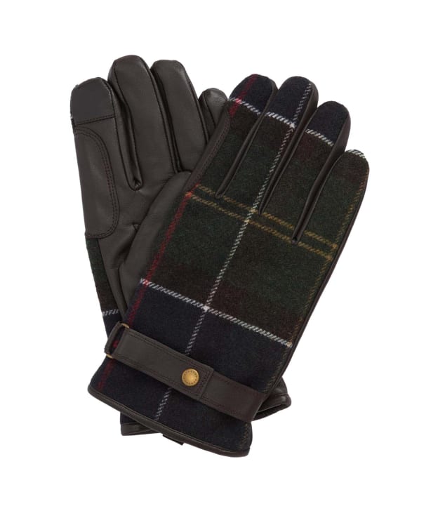 Men's Barbour Newbrough Tartan Gloves - Classic Tartan