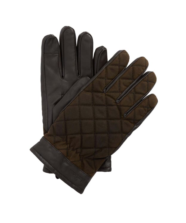 Men’s Barbour Dalegarth Gloves - Olive / Brown 2