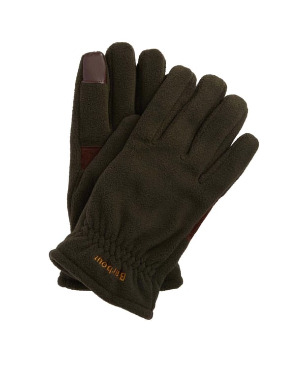 Men’s Barbour Coalford Fleece Gloves - New Olive
