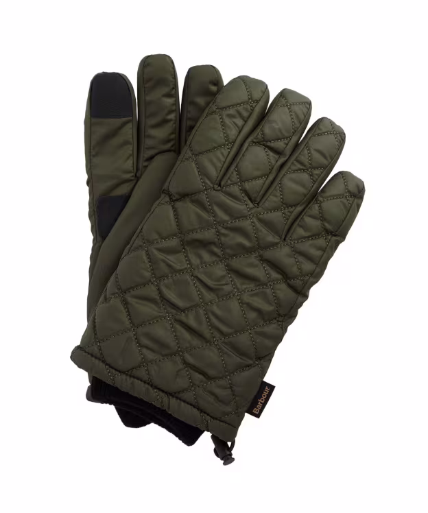 Men's Barbour Harker Waterproof Gloves - Forest