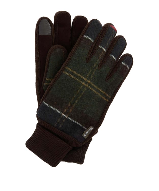 Men's Barbour Hackney Tartan Gloves - Classic Tartan