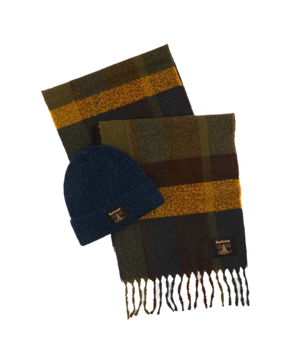 Men's Barbour Westerdale Beanie & Scarf Gift Set - Barbour Classic