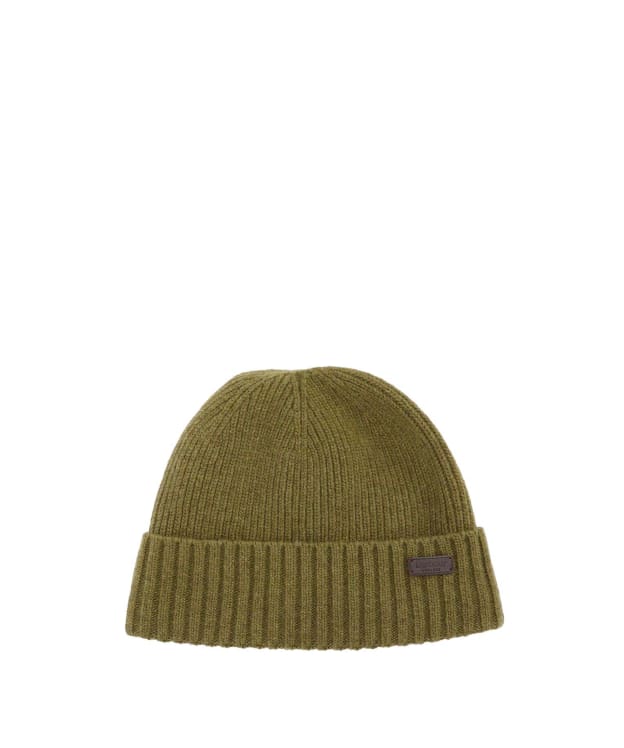 Men's Barbour Carlton Beanie Hat - Light Moss