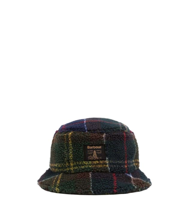 Men's Barbour Field Fleece Bucket Hat - Classic Tartan