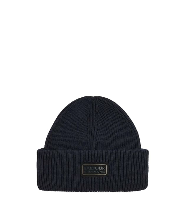 Men's Barbour International Craywell Beanie Hat - Navy