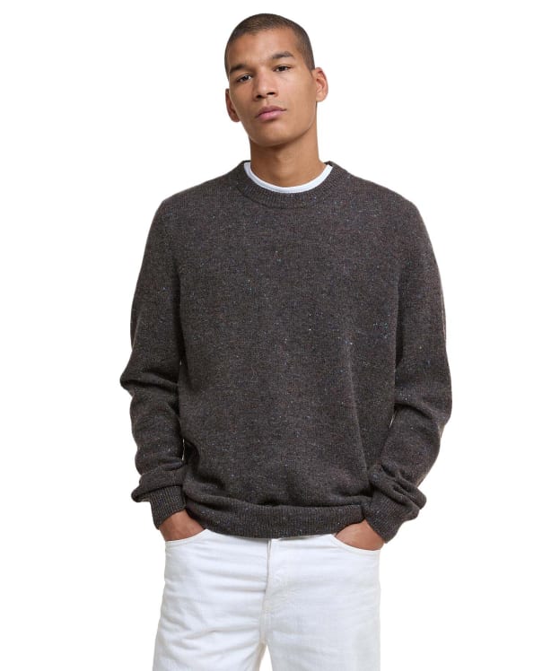 Men's Barbour Tainsbury Crew Neck Sweater - Dark Oak