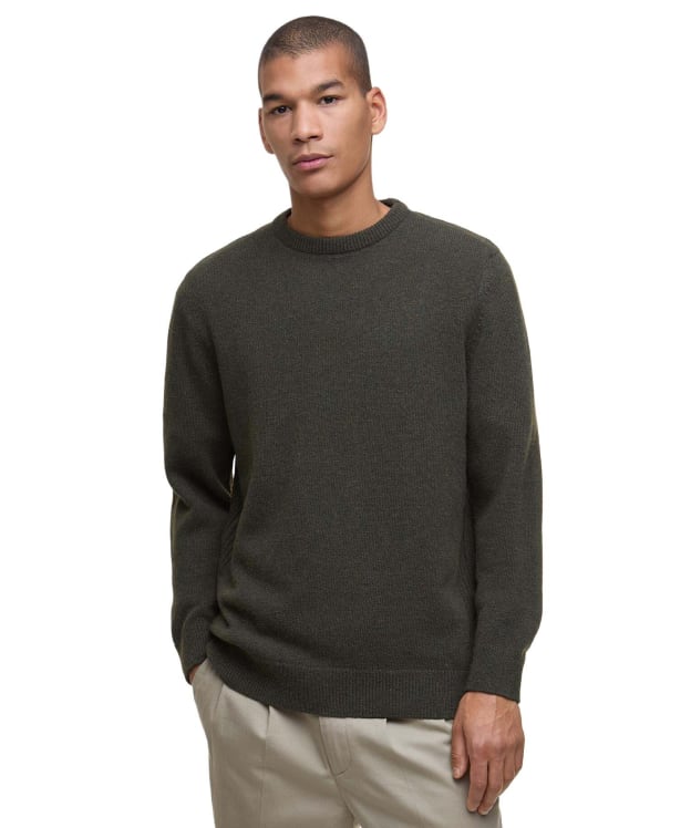 Men's Barbour Holden Crew Neck Sweater - Olive Marl