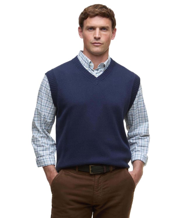 Men's Barbour Kelson Knitted Vest - Navy