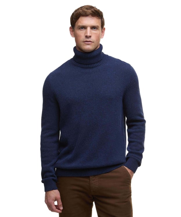 Men's Barbour Kelp Roll Neck Jumper - Navy