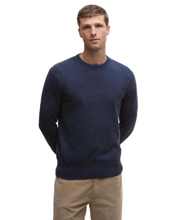 Men's Barbour Waterbury Crew Neck Sweater - Navy
