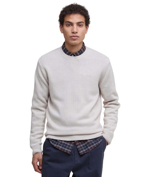 Men's Barbour Covent Crew Neck Jumper - Mist Marl
