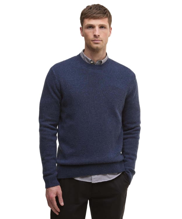 Men's Barbour Covent Crew Neck Jumper - Navy Marl