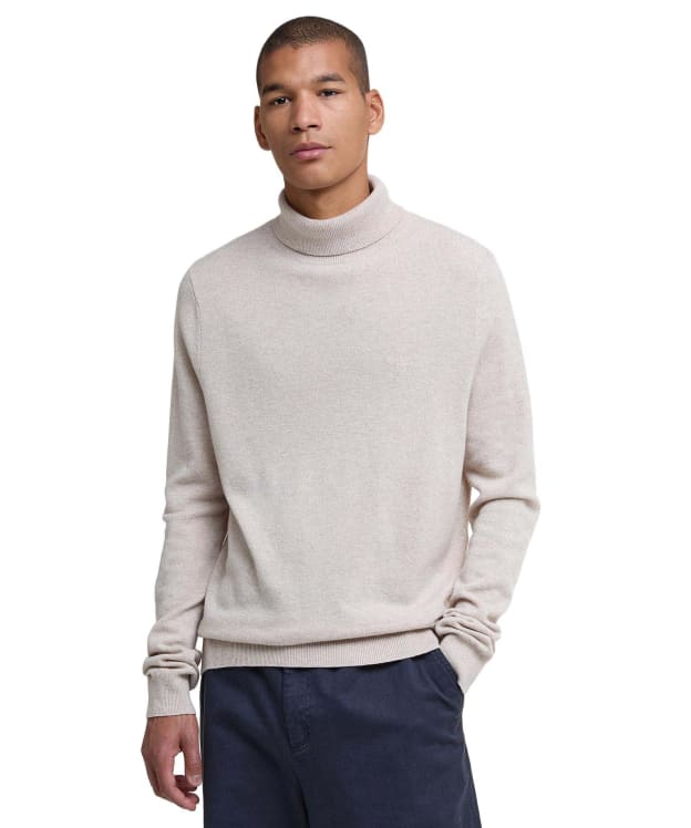 Men's Barbour Hector Roll Neck Jumper - Mist Marl