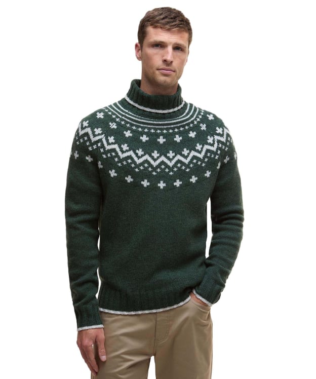 Men's Barbour Hewton Roll Neck - Forest