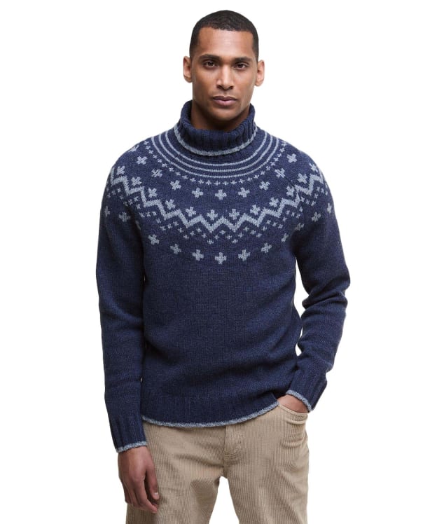 Men's Barbour Hewton Roll Neck - Navy
