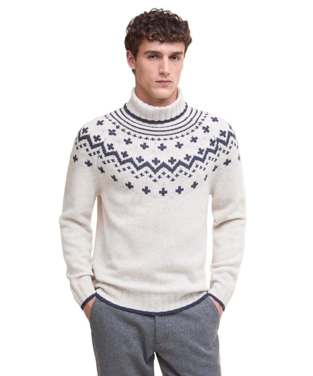 Men's Barbour Hewton Roll Neck - Whisper White