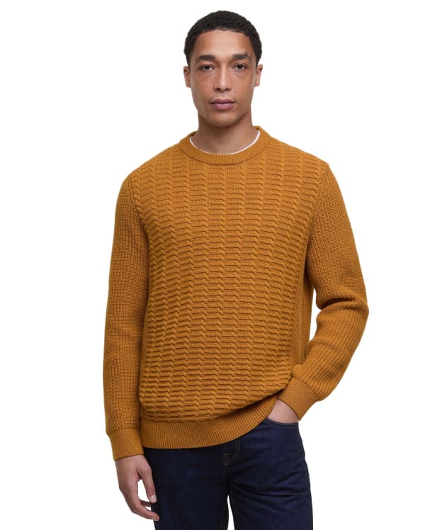 Men's Barbour Cleveland Crew Neck Sweater - Copper