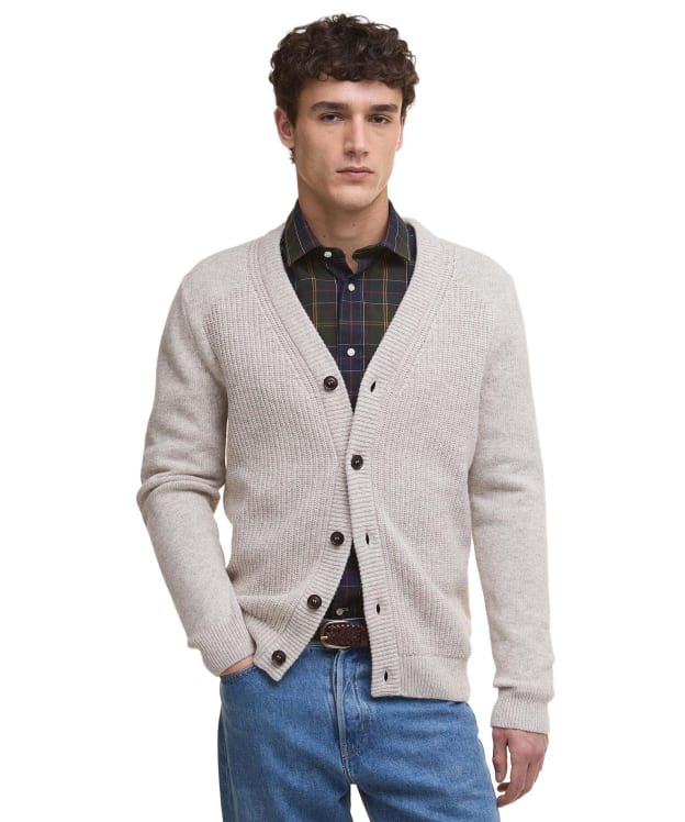Men's Barbour Mainland Knitted Cardigan - Mist