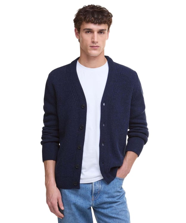 Men's Barbour Mainland Knitted Cardigan - Navy