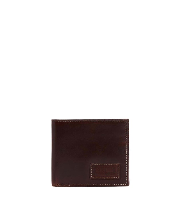 Men's Barbour Bilton Leather Wallet - Burnt Chocolate