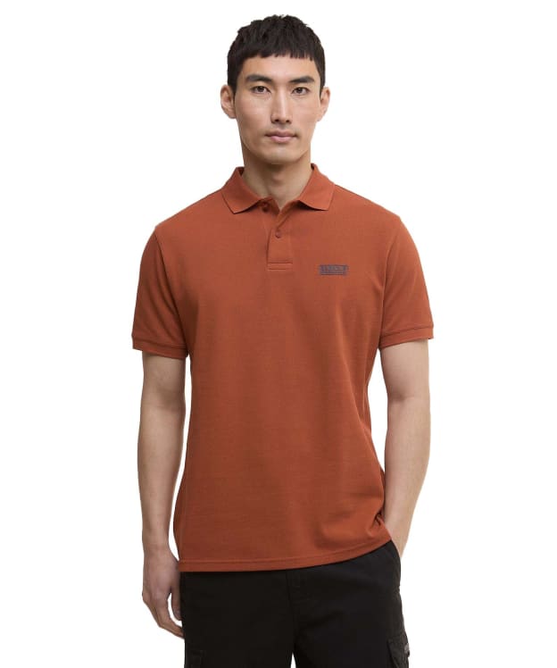 Men's Barbour International Essential Polo - Dark Ginger