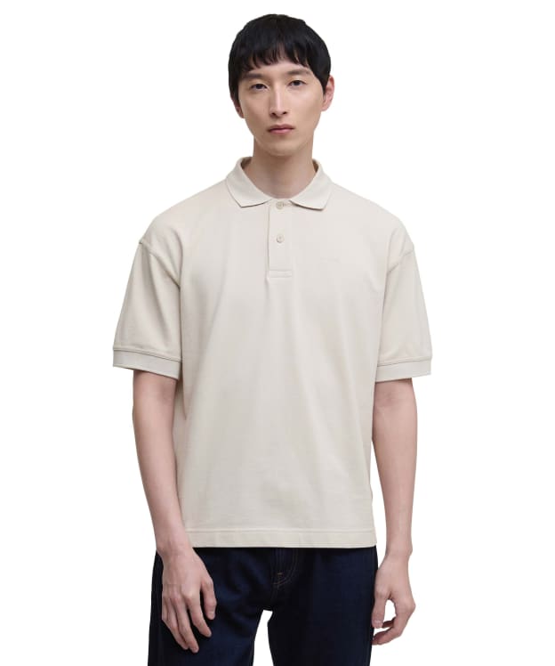 Men's Barbour Hexham Oversized Polo Shirt - Mist