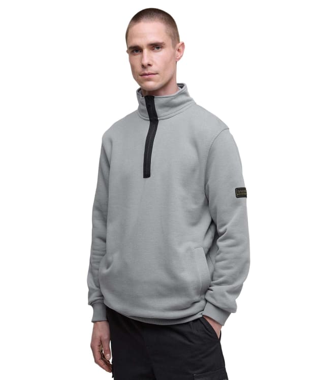 Men's Barbour International Outline Funnel Neck Sweatshirt - Ultimate Grey