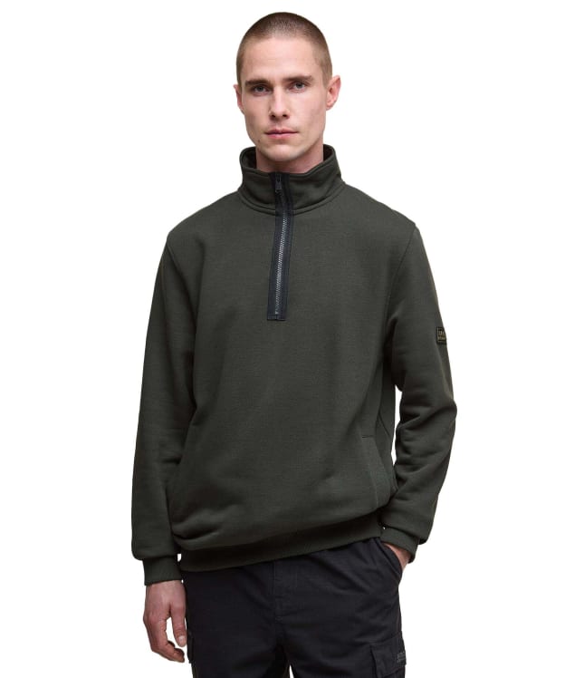 Men's Barbour International Outline Funnel Neck Sweatshirt - Sage
