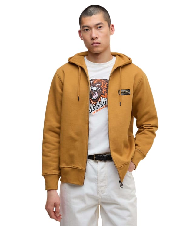 Men's Barbour International Donnington Hoodie - Shaded Mustard