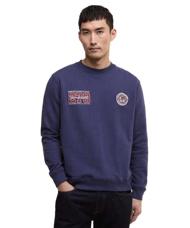 Men's Barbour International Cooldown Sweatshirt - Royal Blue