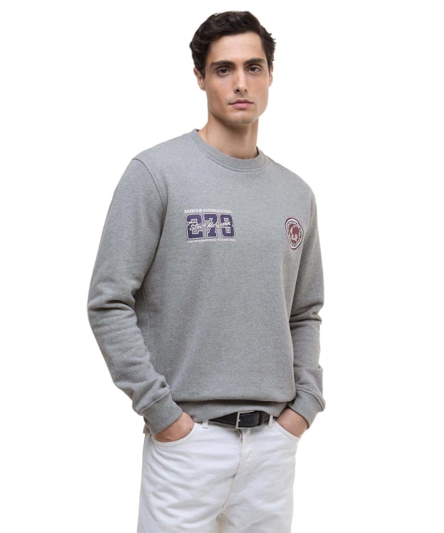 Men's Barbour International Cooldown Sweatshirt - Anthracite Marl