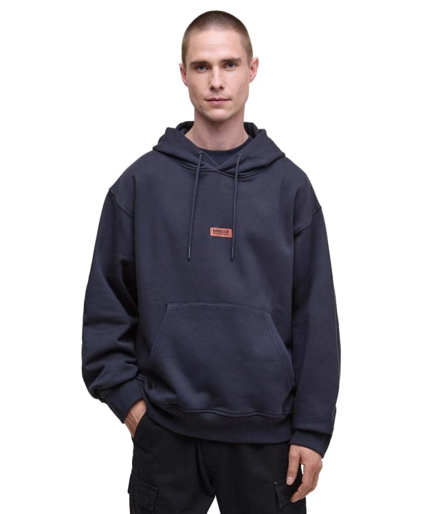 Men's Barbour International Lever Graphic Hoodie - Dark Navy
