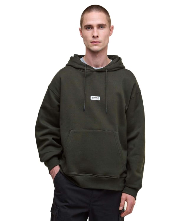 Men's Barbour International Lever Graphic Hoodie - Sage