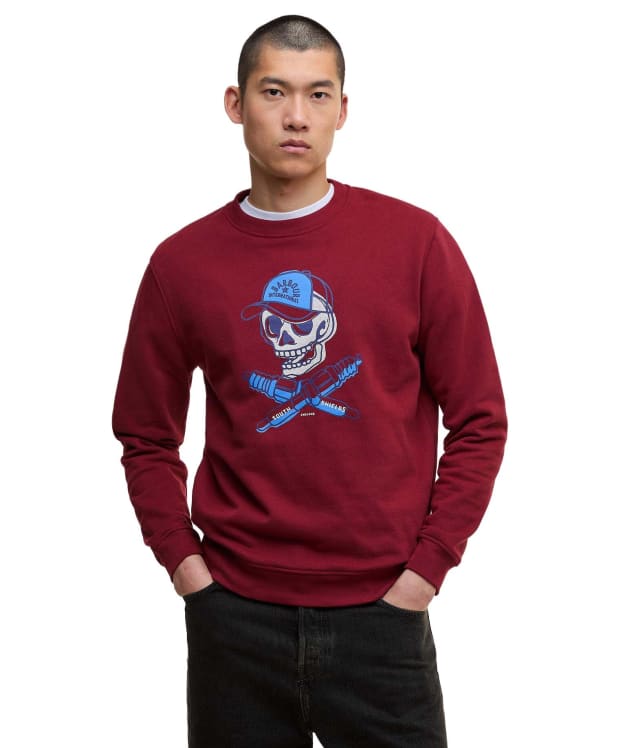 Men's Barbour International Morgan Sweatshirt - Wine