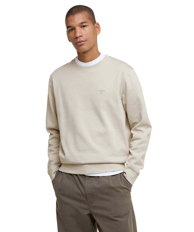 Men's Barbour Lambeth Interlock Crew Neck Sweatshirt - Mist