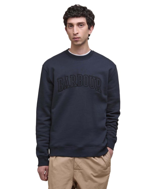Men's Barbour Cragwell Relaxed Crew Neck Sweatshirt - Dark Navy