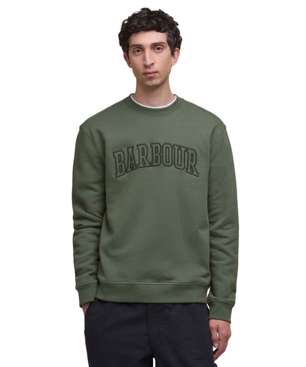 Men's Barbour Cragwell Relaxed Crew Neck Sweatshirt - Thyme