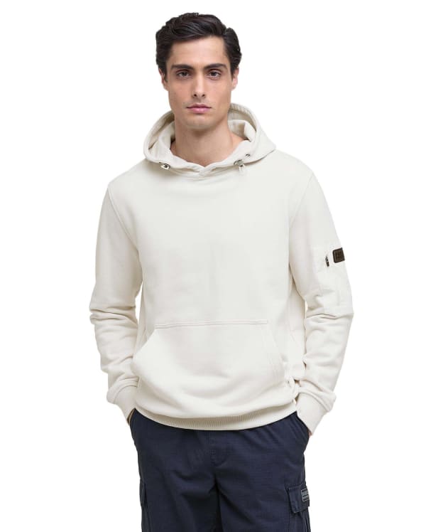 Men's Barbour International Ewan Hoodie - Whisper White